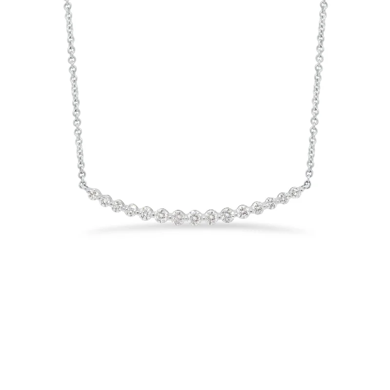 Diamond Single-Prong Bar Necklace