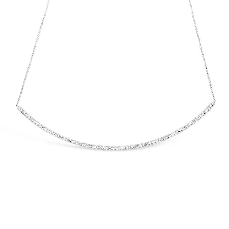 4" Diamond Bar Necklace