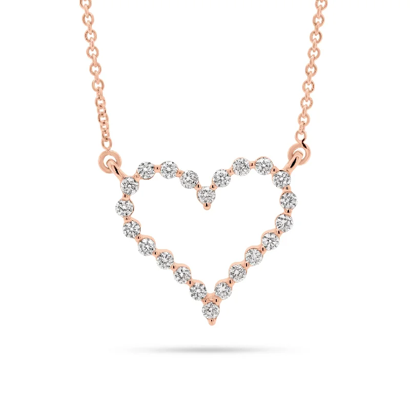 Diamond Open Heart Necklace