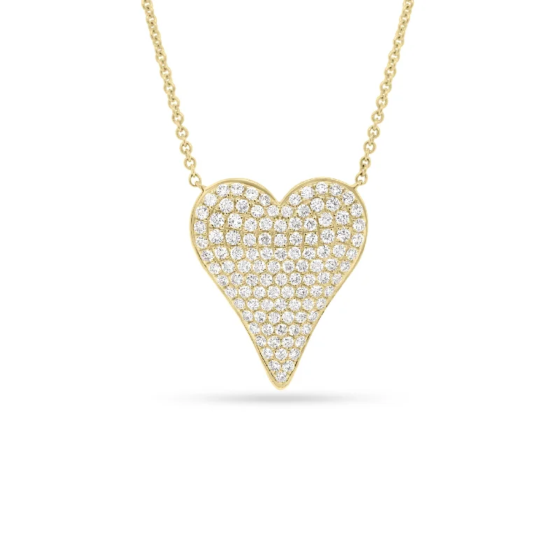 Full Cut Diamond Heart Pendant