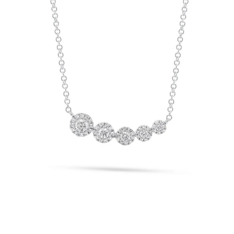 Halo Diamond Bar Pendant