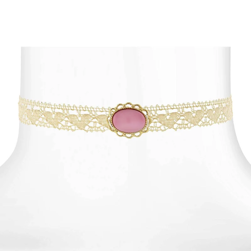 Gold Tone And Pink