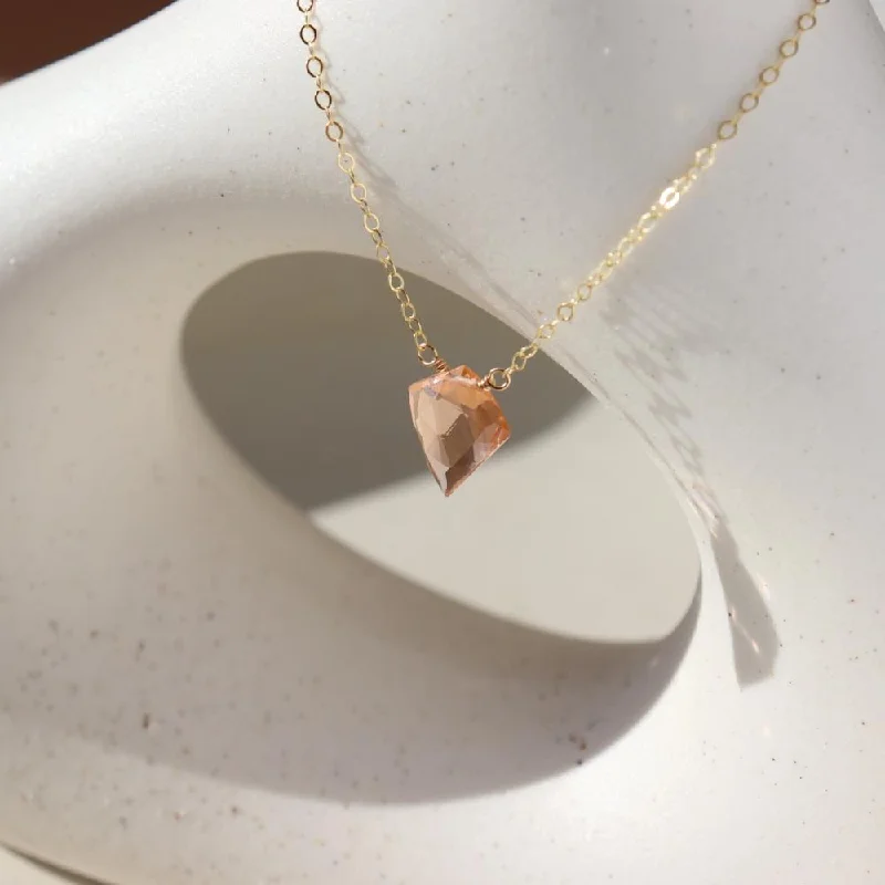 Champagne Quartz Necklace